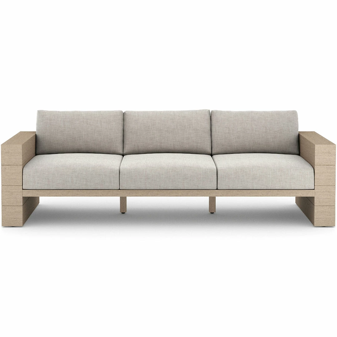 Budget π FOUR HANDS LEROY OUTDOOR SOFA: WASHED BROWN TEAK β€οΈ 4 FOUR HANDS LEROY OUTDOOR SOFA: WASHED BROWN TEAK