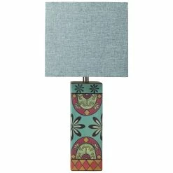 SURYA LUPITA HAND PAINTED CERAMIC LAMP