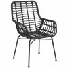 ZUO Outdoor LYON BLACK WICKER DINING CHAIR | SET OF 2
