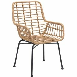 ZUO Outdoor LYON NATURAL WICKER DINING CHAIR | SET OF 2