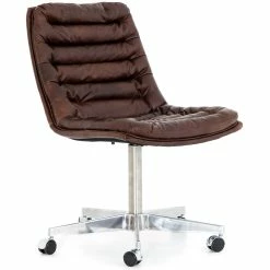 FOUR HANDS Office MALIBU WHISKEY LEATHER DESK CHAIR
