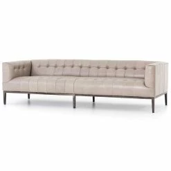 Buy ⭐ FOUR HANDS Furniture MARLIN LEATHER SOFA: DUSTY STONE ⌛ 11 FOUR HANDS Furniture MARLIN LEATHER SOFA: DUSTY STONE