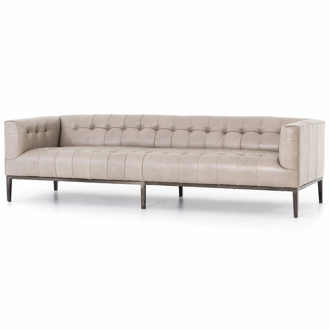 Buy ⭐ FOUR HANDS Furniture MARLIN LEATHER SOFA: DUSTY STONE ⌛ 3 FOUR HANDS Furniture MARLIN LEATHER SOFA: DUSTY STONE