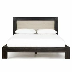MOES MASON ACACIA UPHOLSTERED BED