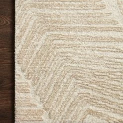 LOLOI MILO HAND-TUFTED WOOL RUG: NATURAL, SAND