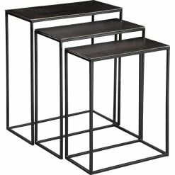 UTTERMOST MOJO METALLIC SLAB NESTING TABLES