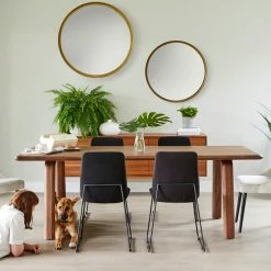 MOES MALIBU WALNUT WOOD DINING TABLE