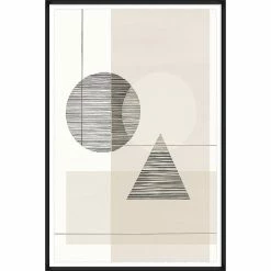 L ART Wall Art "MIDNIGHT CITY III & IV" GLASS FRAMED ART