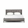 FOUR HANDS Furniture NEWHALL HARBOR GRAY UPHOLSTERED BED