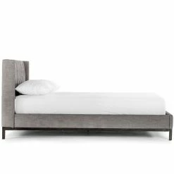 FOUR HANDS Furniture NEWHALL HARBOR GRAY UPHOLSTERED BED
