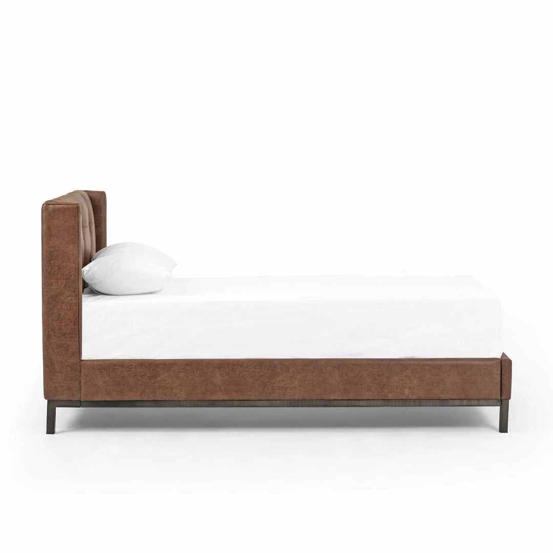 Coupon π FOUR HANDS NEWHALL VINTAGE TOBACCO LEATHERETTE BED Furniture π₯° 11 FOUR HANDS NEWHALL VINTAGE TOBACCO LEATHERETTE BED Furniture