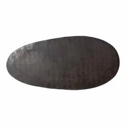 MOES NICKO RAW ALUMINUM OVAL COFFEE TABLE Living Room