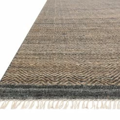 LOLOI OMEN WOOL + JUTE RUG: SLATE, SAND