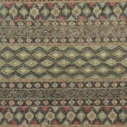 LOLOI OWEN 03 JUTE + WOOL FLAT RUG: SAGE, MULTI