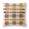 LOLOI GARDEN PLAID THROW PILLOW