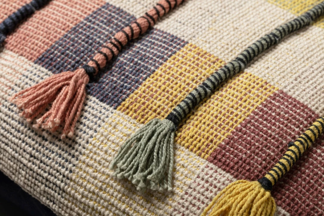 Cheap ๐คฉ LOLOI GARDEN PLAID THROW PILLOW โญ 3 LOLOI GARDEN PLAID THROW PILLOW