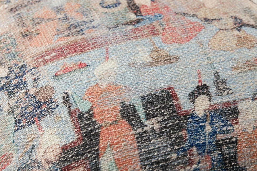 Hot Sale โญ LOLOI VILLAGE SCENES VINTAGE PRINT PILLOWS ๐ 6 LOLOI VILLAGE SCENES VINTAGE PRINT PILLOWS