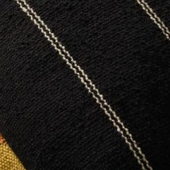 LOLOI CARMEN BLACK MULTI FRINGE EDGE THROW PILLOW