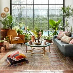 LOLOI CARMEN BLACK MULTI FRINGE EDGE THROW PILLOW