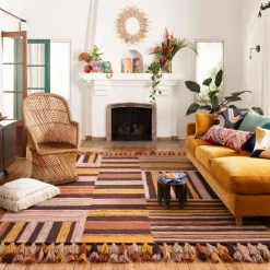 LOLOI Pillows + Poufs CARLO FRINGE EDGE THROW PILLOW