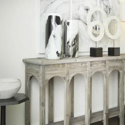 CYAN Pillows + Decor PAINTED STALLION BLACK + WHITE VASE