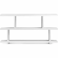 MOES Furniture PARKER GLOSS WHITE LACQUER CONSOLE SHELF