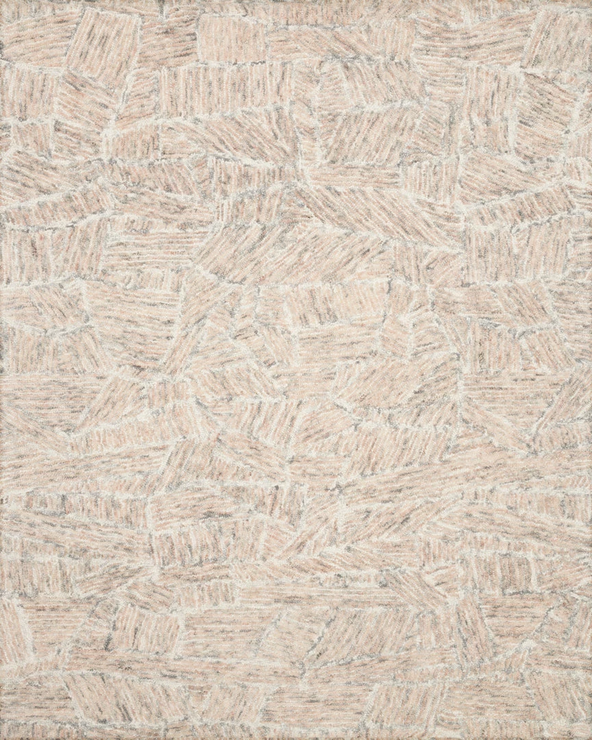 Brand new ๐คฉ LOLOI PEREGRINE HAND-TUFTED WOOL RUG: BLUSH, GREY ๐ 1 LOLOI PEREGRINE HAND-TUFTED WOOL RUG: BLUSH, GREY