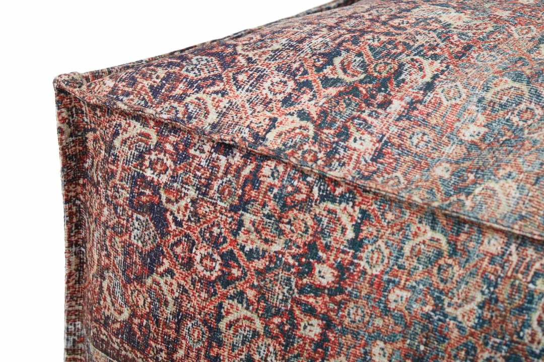 Best Sale 𧨠LOLOI AMERICANA VINTAGE PRINT POUF 𧨠2 LOLOI AMERICANA VINTAGE PRINT POUF