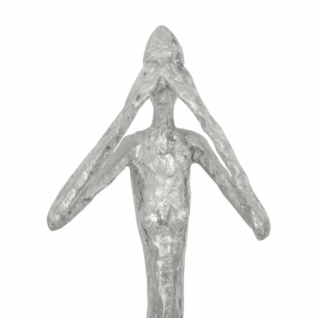 Best Pirce ๐ PHILLIPS COLLECTION SEE, SPEAK, HEAR NO EVIL WALL ART RESIN SILVER LEAF, SET OF 3 ๐ 5 PHILLIPS COLLECTION SEE, SPEAK, HEAR NO EVIL WALL ART RESIN SILVER LEAF, SET OF 3