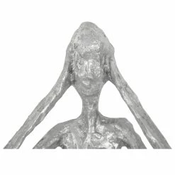 Best Pirce ๐ PHILLIPS COLLECTION SEE, SPEAK, HEAR NO EVIL WALL ART RESIN SILVER LEAF, SET OF 3 ๐ 13 PHILLIPS COLLECTION SEE, SPEAK, HEAR NO EVIL WALL ART RESIN SILVER LEAF, SET OF 3