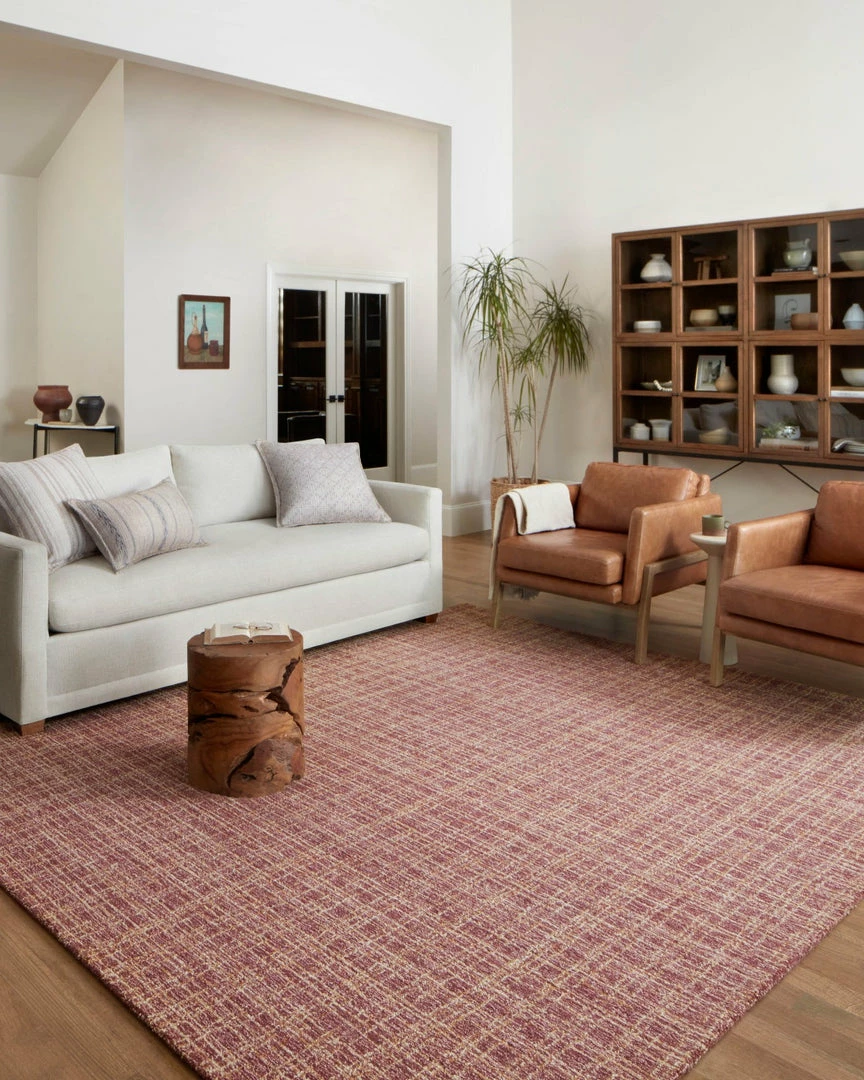 New β LOLOI POLLY HAND-TUFTED WOOL + JUTE RUG: RASPBERRY π 2 LOLOI POLLY HAND-TUFTED WOOL + JUTE RUG: RASPBERRY