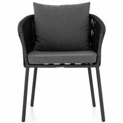 FOUR HANDS Furniture PORTO OUTDOOR DINING CHAIR: CHARCOAL