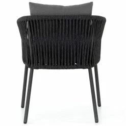 FOUR HANDS Furniture PORTO OUTDOOR DINING CHAIR: CHARCOAL