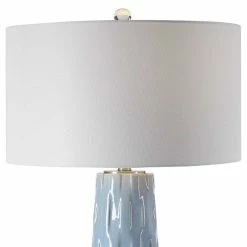 Budget โญ UTTERMOST POWDER BLUE GLAZED CERAMIC TABLE LAMP ๐ 7 UTTERMOST POWDER BLUE GLAZED CERAMIC TABLE LAMP