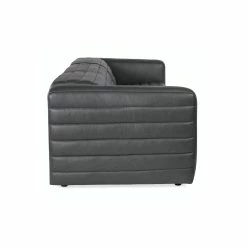 HOOKER Living Room CHATELIAN POWER RECLINER LEATHER SOFA: STATELY GREY