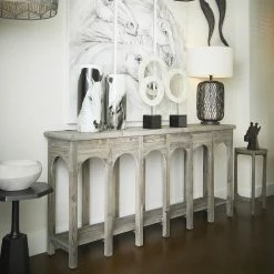 CYAN PROVENCIA WEATHERED PINE CONSOLE TABLE Furniture