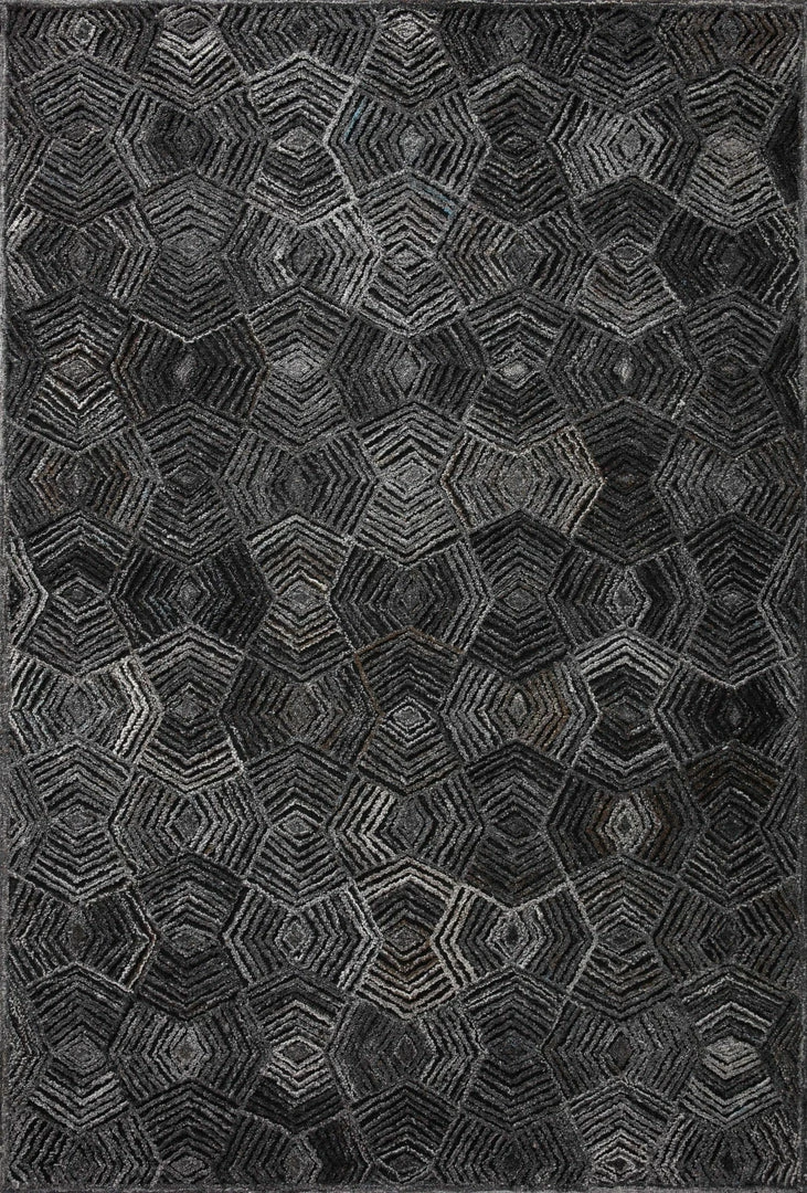 Deals ๐ LOLOI PRESCOTT POLYESTER, WOOL + VISCOSE RUG: CHARCOAL ๐ 1 LOLOI PRESCOTT POLYESTER, WOOL + VISCOSE RUG: CHARCOAL