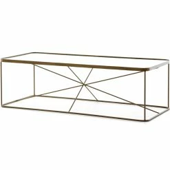 Wholesale 🤩 FOUR HANDS RADIATE BRASS IRON + GLASS TOP COFFEE TABLE Furniture 🥰 10 FOUR HANDS RADIATE BRASS IRON + GLASS TOP COFFEE TABLE Furniture