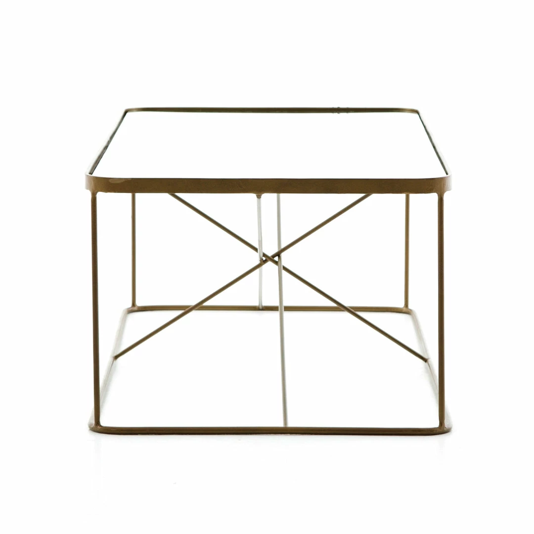Wholesale 🤩 FOUR HANDS RADIATE BRASS IRON + GLASS TOP COFFEE TABLE Furniture 🥰 4 FOUR HANDS RADIATE BRASS IRON + GLASS TOP COFFEE TABLE Furniture