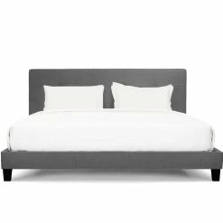 MOES Bedroom ZOEY BED: GRAY LINEN