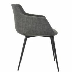 MOES RONDA ARM CHAIR: GREY | SET OF 2