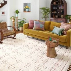 LOLOI RONNE 05 RUG: IVORY, SUNSET