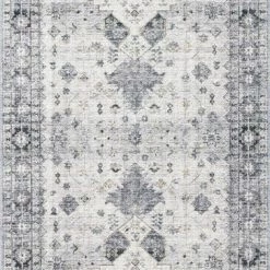 LOLOI ELSA VINTAGE PRINT RUG: GRAY