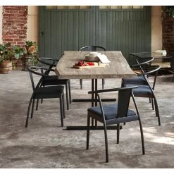 Brand new ๐ URBIA BROOKS LIVE EDGE DINING TABLE: SANDBLASTED GREY Kitchen + Dining ๐ 40 URBIA BROOKS LIVE EDGE DINING TABLE: SANDBLASTED GREY Kitchen + Dining