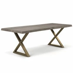 Brand new ๐ URBIA BROOKS LIVE EDGE DINING TABLE: SANDBLASTED GREY Kitchen + Dining ๐ 34 URBIA BROOKS LIVE EDGE DINING TABLE: SANDBLASTED GREY Kitchen + Dining
