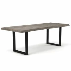 Brand new ๐ URBIA BROOKS LIVE EDGE DINING TABLE: SANDBLASTED GREY Kitchen + Dining ๐ 26 URBIA BROOKS LIVE EDGE DINING TABLE: SANDBLASTED GREY Kitchen + Dining