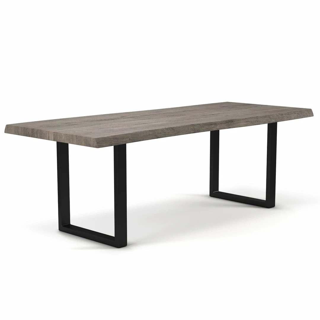 Brand new ๐ URBIA BROOKS LIVE EDGE DINING TABLE: SANDBLASTED GREY Kitchen + Dining ๐ 3 URBIA BROOKS LIVE EDGE DINING TABLE: SANDBLASTED GREY Kitchen + Dining