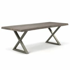 Brand new ๐ URBIA BROOKS LIVE EDGE DINING TABLE: SANDBLASTED GREY Kitchen + Dining ๐ 30 URBIA BROOKS LIVE EDGE DINING TABLE: SANDBLASTED GREY Kitchen + Dining
