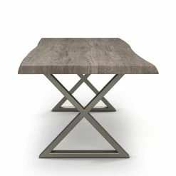 Brand new ๐ URBIA BROOKS LIVE EDGE DINING TABLE: SANDBLASTED GREY Kitchen + Dining ๐ 31 URBIA BROOKS LIVE EDGE DINING TABLE: SANDBLASTED GREY Kitchen + Dining
