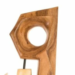 PHILLIPS COLLECTION JACK & JILL CHAMCHA WOOD SCULPTURE